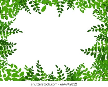 Tropical Jungle Leave Background Stock Vector (Royalty Free) 664742812 ...