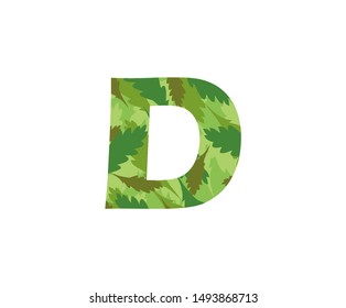 tropical jungle leaves logo letter d stock vector royalty free 1493868713 shutterstock