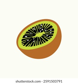 Tropical Kiwi Fruit Icon Design