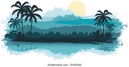 Tropical landscape