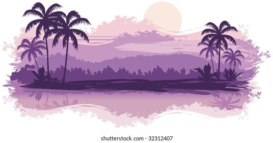 Tropical landscape