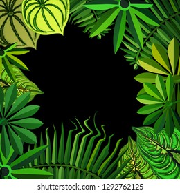 Tropical leaf background
