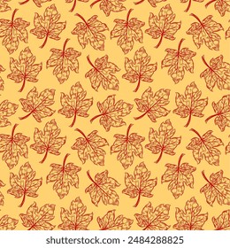 Tropical leaf background. Abstract leaves background pattern vector. maple leaf pattern background. abstract leaves seamless pattern background. vintage maple leaf pattern.