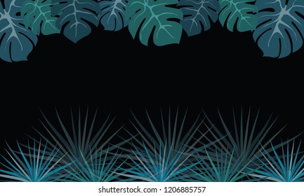 Tropical leaf background. Luxury tropical design