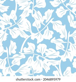 Tropical Leaf botanical seamless pattern background suitable for fashion prints, graphics, backgrounds and crafts