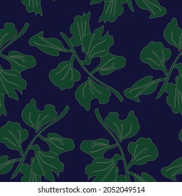 Tropical Leaf botanical seamless pattern background suitable for fashion prints, graphics, backgrounds and crafts