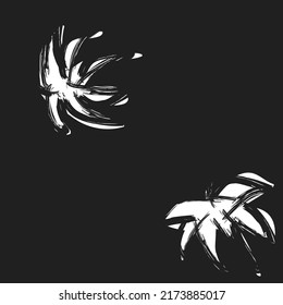 Tropical Leaf Brush strokes seamless pattern design for fashion textiles, graphics and crafts