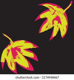 Tropical Leaf Brush strokes seamless pattern design for fashion textiles, graphics and crafts