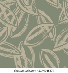 Tropical Leaf Brush strokes seamless pattern design for fashion textiles, graphics and crafts