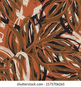 Tropical Leaf Brush brosse un motif harmonieux pour les textiles de mode, les graphiques et l'artisanat