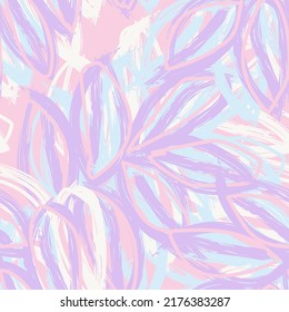 Tropical Leaf Brush strokes seamless pattern design for fashion textiles, graphics and crafts