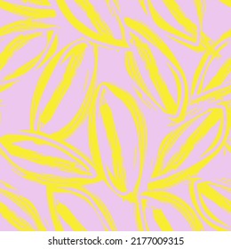 Tropisches Leaf-Pinselstriche nahtloses Muster-Design für Modetextilien, Grafiken und Handwerk