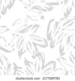 Tropical Leaf Brush strokes seamless pattern design for fashion textiles, graphics and crafts