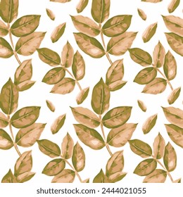 The tropical leaf design very suitable for beachwear,white elegant colors
