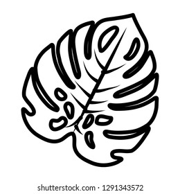 tropical leaf ecology icon