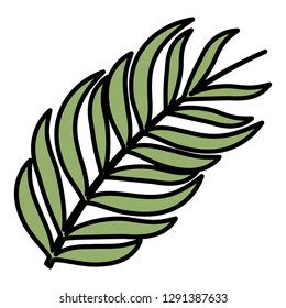tropical leaf ecology icon