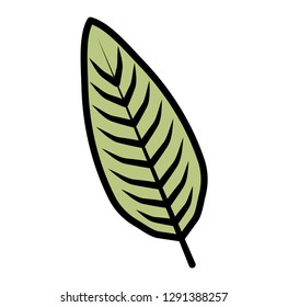 tropical leaf ecology icon