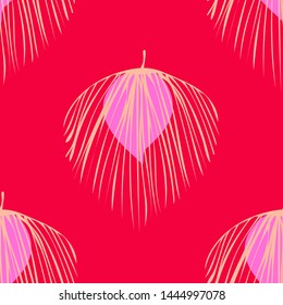Tropical leaf floral seamless pattern. Background with monstera, banana tropical leaves. Exotic print for swimsuits. Floral seamless pattern.