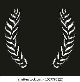 Tropical leaf and flower graphic design vector art