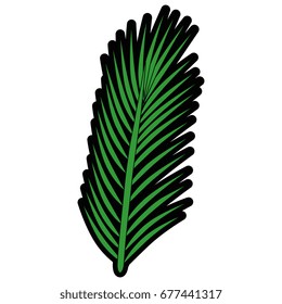 tropical leaf icon