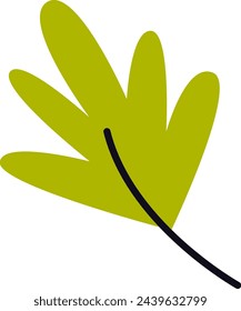 Tropenblatt-Symbol-Vektor-Illustration
