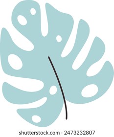 Tropical Leaf Icon Vector Illustration