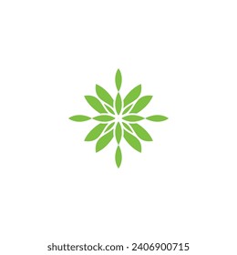 Tropical leaf line art wallpaper background vector