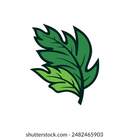 A tropical leaf logo vector typically features a stylized, vibrant leaf design, often from plants like monstera, palm, or banana, rendered in clean, crisp lines. 