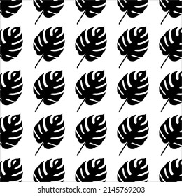 Tropical Leaf Motifs Pattern. Decoration for Interior, Exterior, Carpet, Textile, Garment, Cloth, Silk, Tile, Plastic, Paper, Wrapping, Wallpaper, Pillow, Sofa, Background, Ect. Vector Illustration