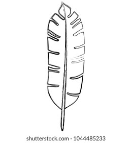 tropical leaf palm icon