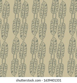 tropical leaf pattern background vector