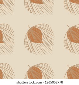 Tropical leaf pattern. Exotic seamless pattern with tropical leaves. Ethnic background with Hawaiian plants.