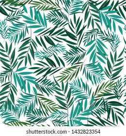 tropical Leaf Pattern green color 