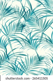 Tropical leaf pattern in vector.