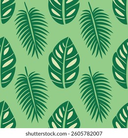 Tropical Leaf Pattern vector art