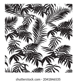 Tropical leaf pattern  vector is summer spring  Hawaii 