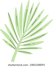 Tropical Leaf Plant Vector Illustration