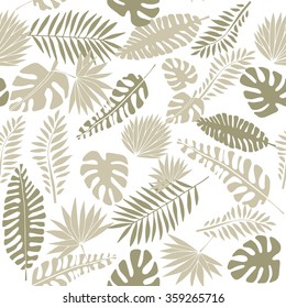 Tropical leaf print, seamless pattern, leaves pattern