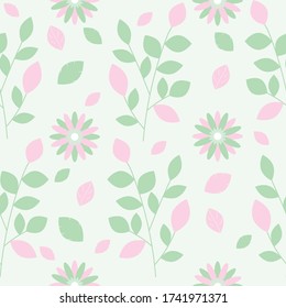 tropical leaf seamless background pattern vector art design