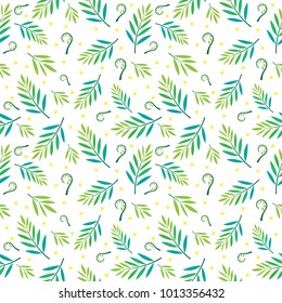 tropical leaf seamless pattern