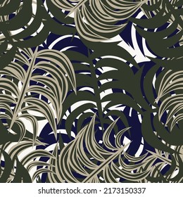 Tropical Leaf seamless pattern design for fashion textiles, graphics and crafts
