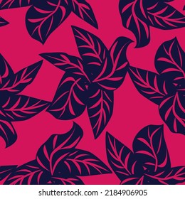 Tropical Leaf seamless pattern design for fashion textiles, graphics and crafts