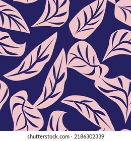 Tropical Leaf seamless pattern design for fashion textiles, graphics and crafts