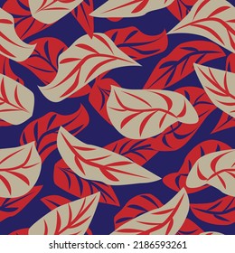 Tropical Leaf seamless pattern design for fashion textiles, graphics and crafts