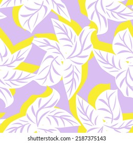 Tropical Leaf seamless pattern design for fashion textiles, graphics and crafts