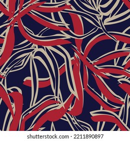 Tropical Leaf seamless pattern design for fashion textiles, graphics and crafts