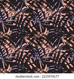 Tropical Leaf seamless pattern design for fashion textiles, graphics and crafts