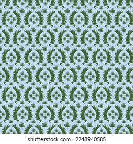 Tropical Leaf Seamless Pattern Design