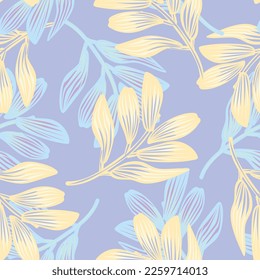 Tropical Leaf seamless pattern design for fashion textiles, graphics and crafts