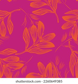 Tropical Leaf seamless pattern design for fashion textiles, graphics and crafts